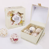 4Pcs Natural Sea Salt Bath Ball Set