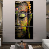 Buddha Statue Abstract Painting