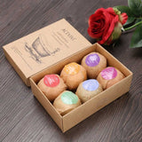 6Pcs Organic Bath Salt Bombs