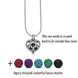 Diversified Felt Glow Balls Lava Stone Aromatherapy Vintage Necklaces