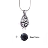 Diversified Felt Glow Balls Lava Stone Aromatherapy Vintage Necklaces