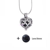 Diversified Felt Glow Balls Lava Stone Aromatherapy Vintage Necklaces