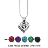 Diversified Felt Glow Balls Lava Stone Aromatherapy Vintage Necklaces