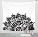 Yin Yang Lotus Wall Tapestry