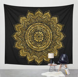 Yin Yang Lotus Wall Tapestry