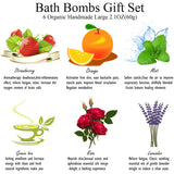 6Pcs Organic Bath Salt Bombs